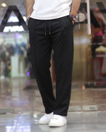 Pin Tag Straight Trousers – Premium Micron Fabric